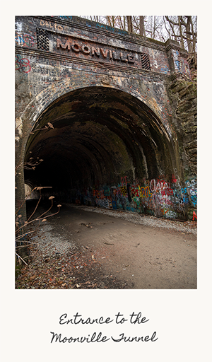 An entrance to the Moonville Tunnel